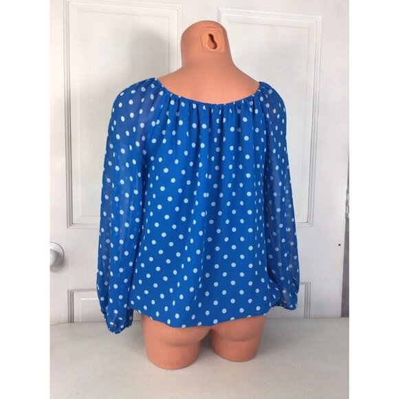 Vince Camuto Polka Dot Blouse Top Womens XS - Picture 3 of 5